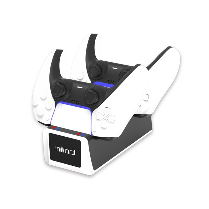 PS5 Controller Charging Station - Dual USB Charger Dock for DualSense Controllers