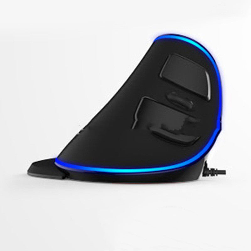 Ergonomic Vertical Gaming Mouse - 6 Buttons with Adjustable DPI & RGB Lighting
