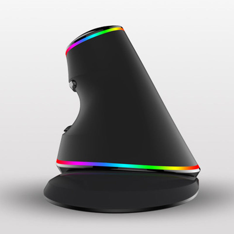 Ergonomic Vertical Gaming Mouse - 6 Buttons with Adjustable DPI & RGB Lighting