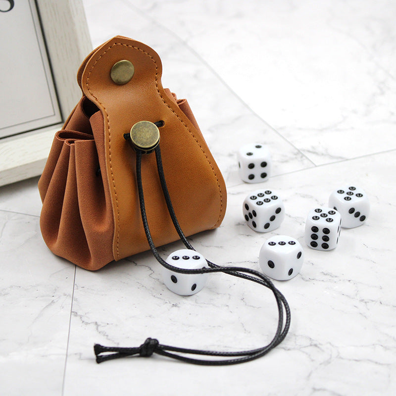 Basic Leather Dice Bag