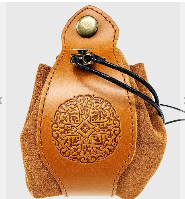 DND Dice Pull Bag Vintage Suede Leather