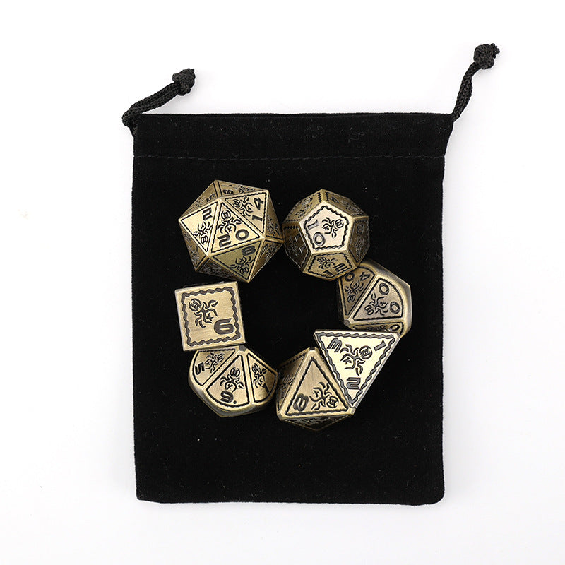 Metal Ornamental Dice Set