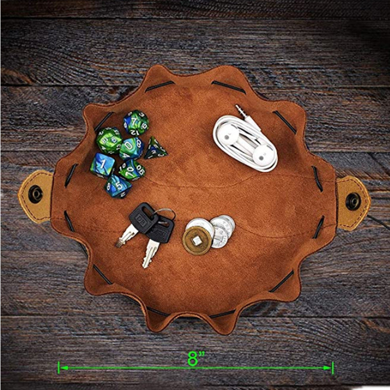 DND Dice Pull Bag Vintage Suede Leather