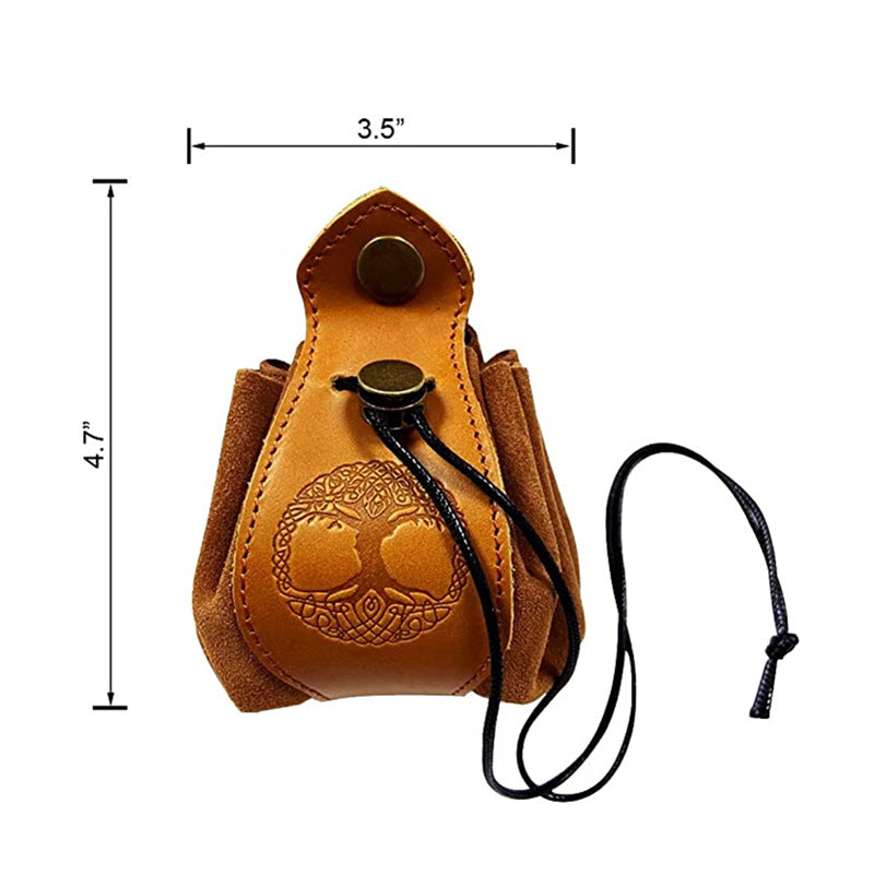 DND Dice Pull Bag Vintage Suede Leather