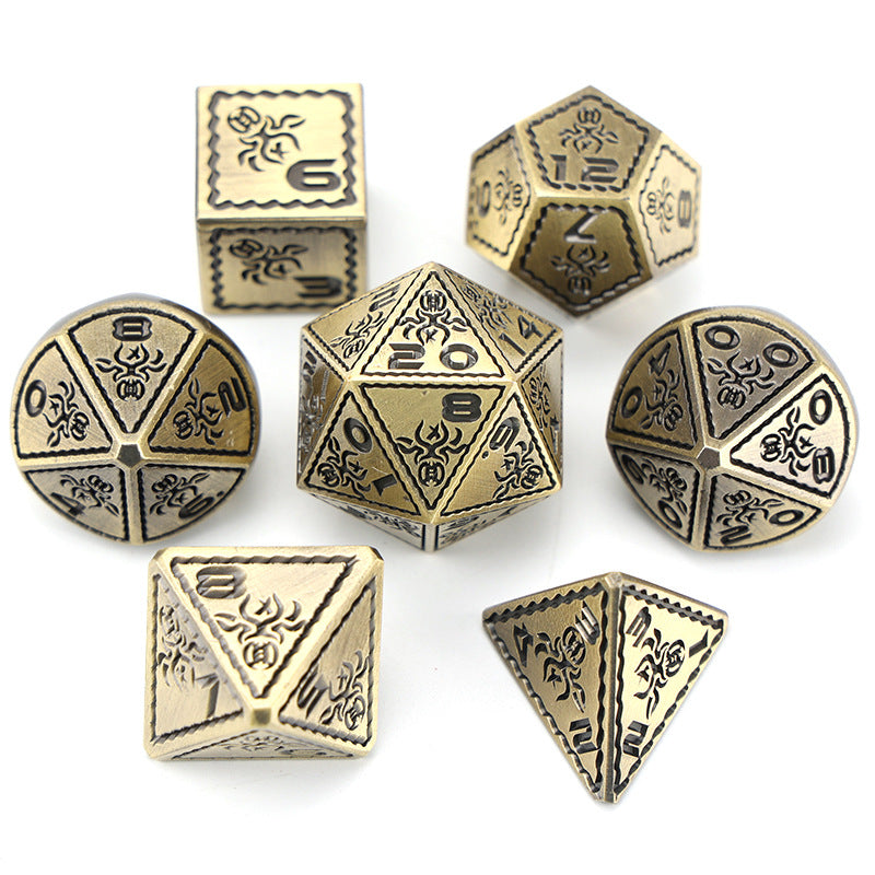 Metal Ornamental Dice Set