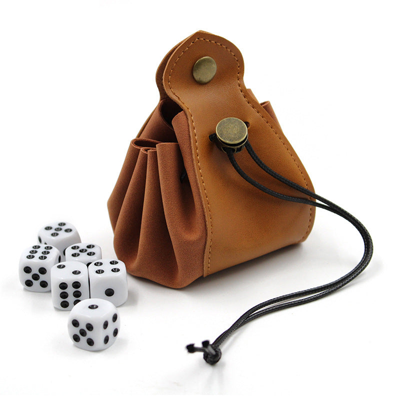 Basic Leather Dice Bag
