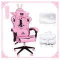 Stylish Gaming Chair with Adjustable Height - Ergonomic Office Chair with Optional Footrest