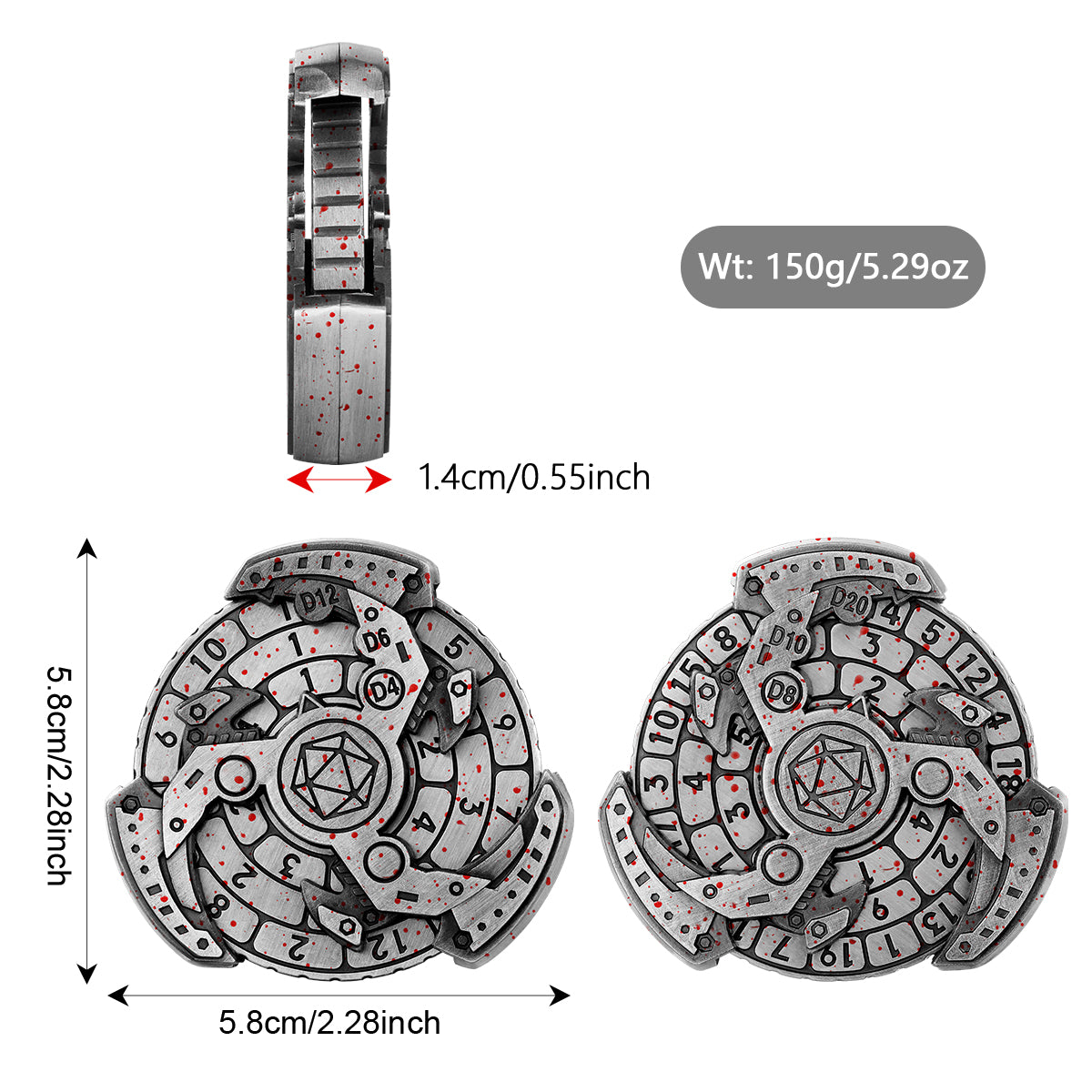 Wind And Fire Wheel DND Dice Wheel