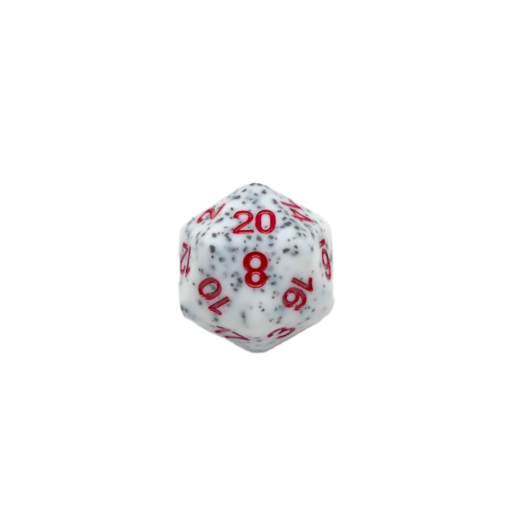Alabaster Malphite - 7 Piece DnD Dice Set | Acrylic RPG Gaming Dice