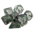 Shining Stars - 7 Piece DnD Dice Set | Acrylic RPG Gaming Dice