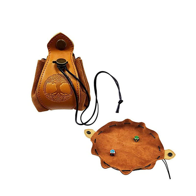 DND Dice Pull Bag Vintage Suede Leather