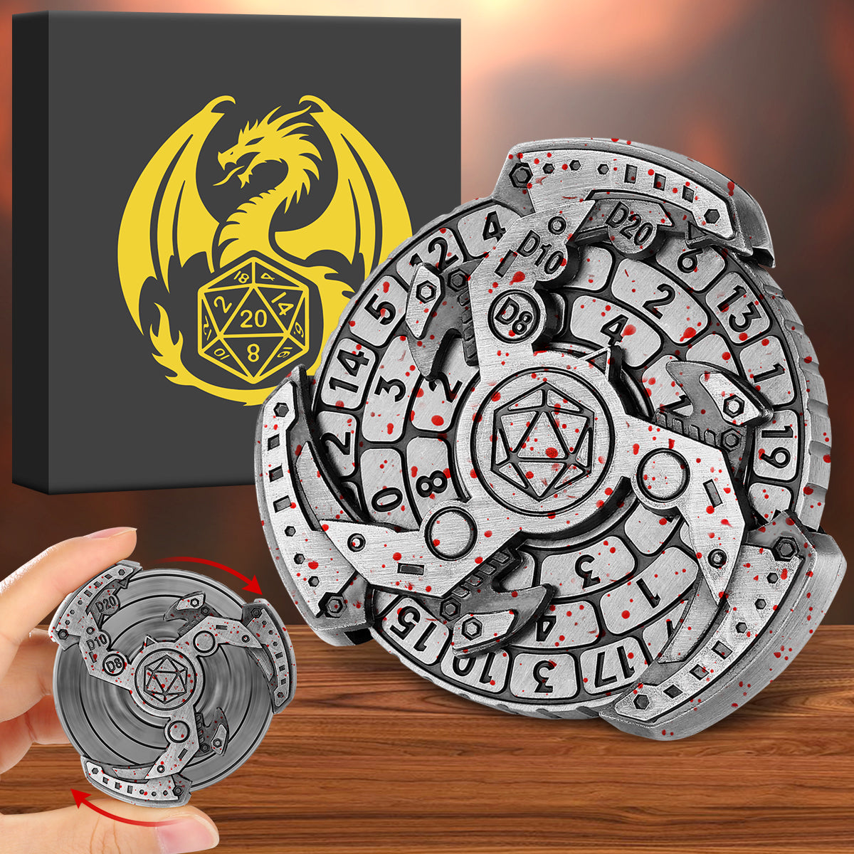 Wind And Fire Wheel DND Dice Wheel