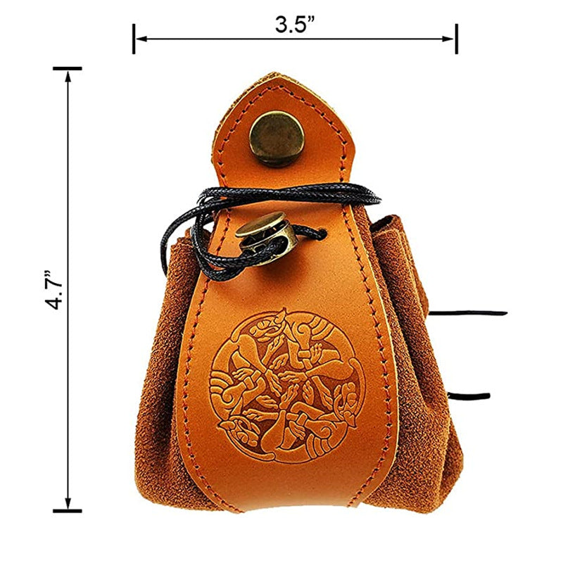 DND Dice Pull Bag Vintage Suede Leather