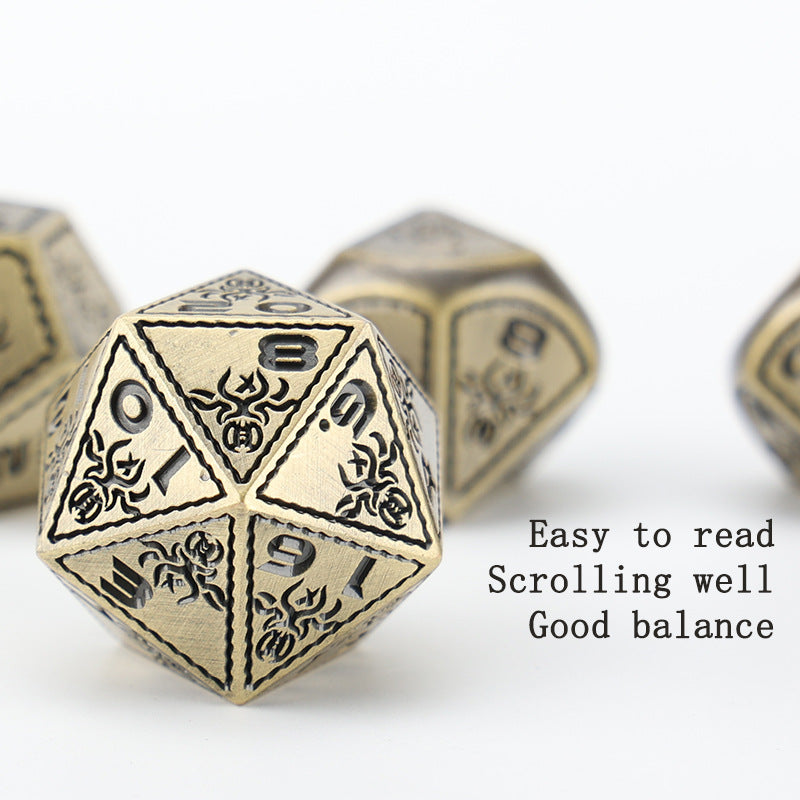 Metal Ornamental Dice Set