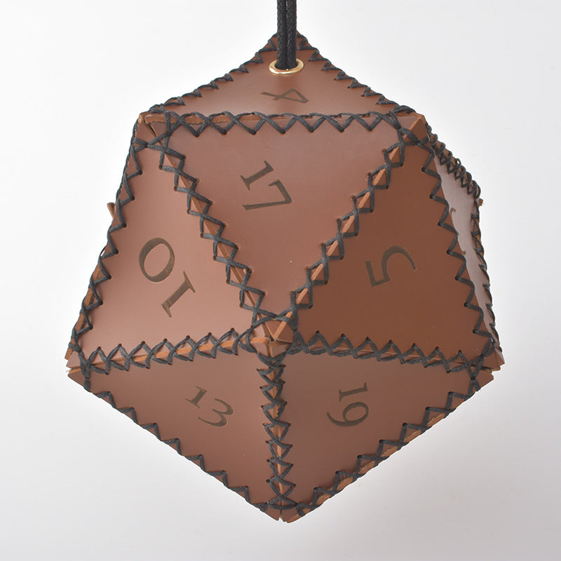 Leather Polyhedron Dice bag